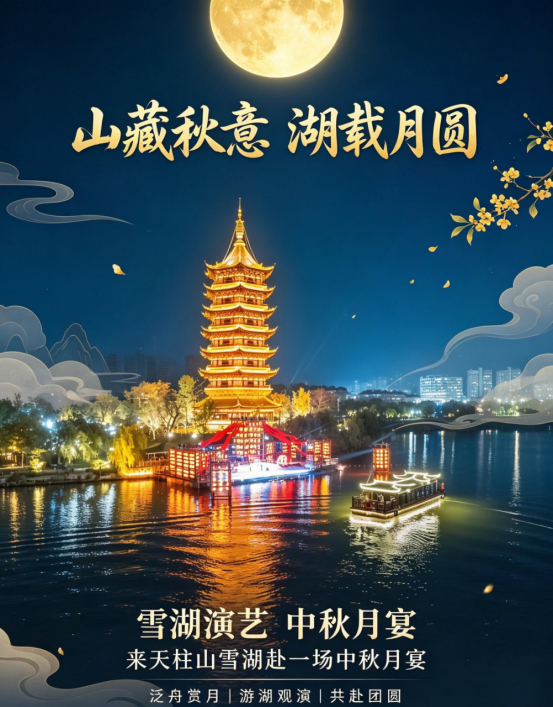Autumn Rests in the Mountains, Moonlight Fills the Lake | Come to Tianzhushan and Xuehu for a Mid-Autumn Moonlit Feast